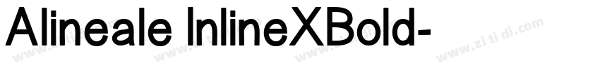 Alineale InlineXBold字体转换